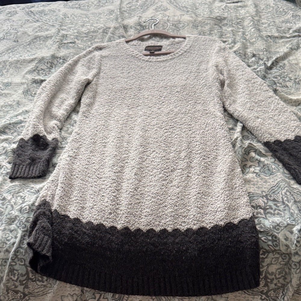 Absolutely Creative Worldwide Gray and Charcoal Sweater Dress
